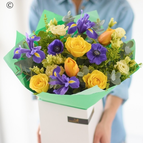 Rose and Iris Bouquet